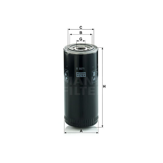 W 9071 - Oil filter 