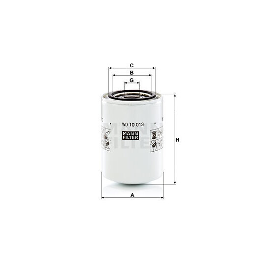 WD 10 013 - Filter, operating hydraulics 