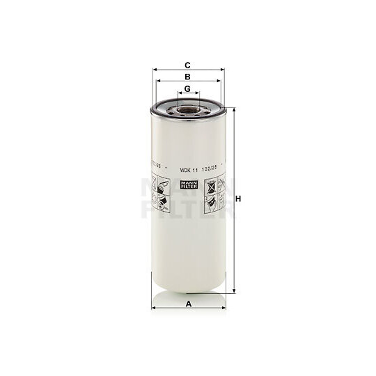 WDK 11 102/28 - Fuel filter 