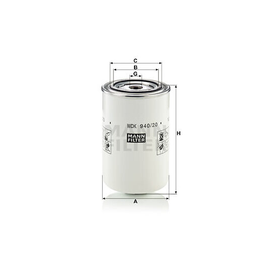 WDK 940/20 - Fuel filter 