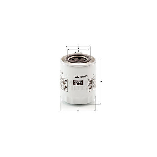 WK 10 019 - Fuel filter 