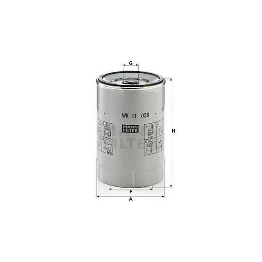 WK 11 038 z - Fuel filter 