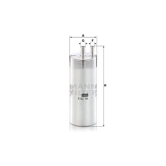 WK 7012 - Fuel filter 