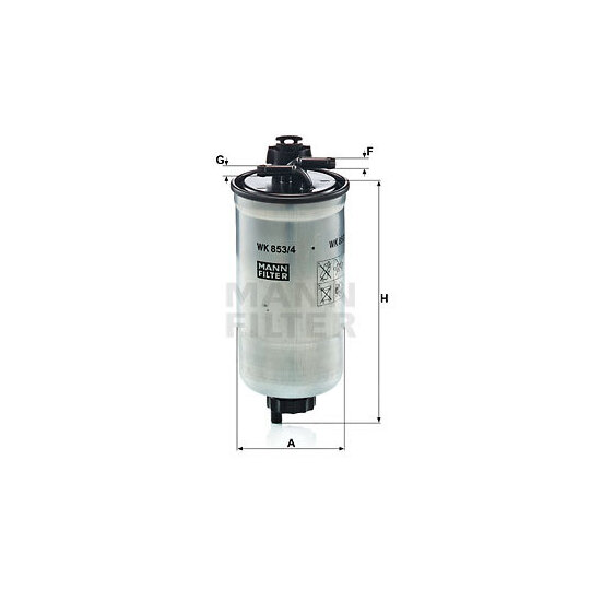 WK 853/4 z - Fuel filter 