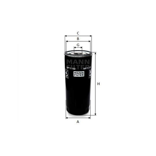 WP 11 102 - Oil filter 