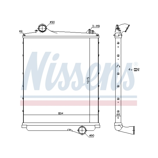 97082 - Intercooler, charger 