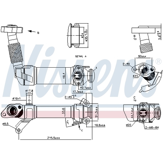 989281 - Cooler, exhaust gas recirculation 