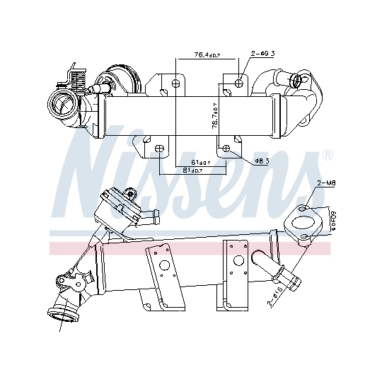 989389 - Cooler, exhaust gas recirculation 