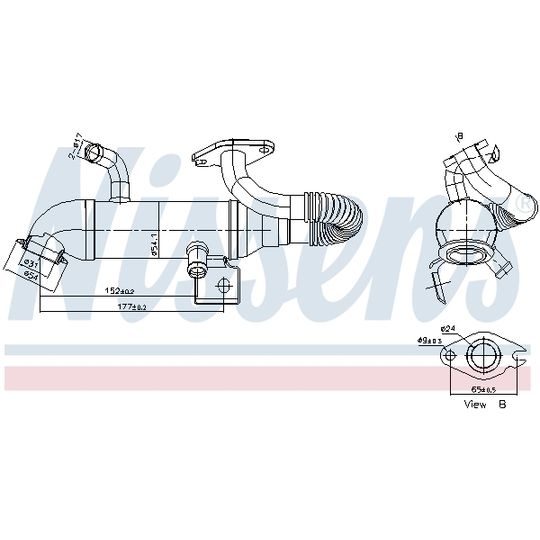 989408 - Cooler, exhaust gas recirculation 