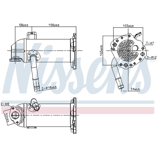 989431 - Cooler, exhaust gas recirculation 