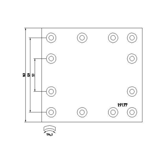 1917705 - Brake Lining Kit, drum brake 