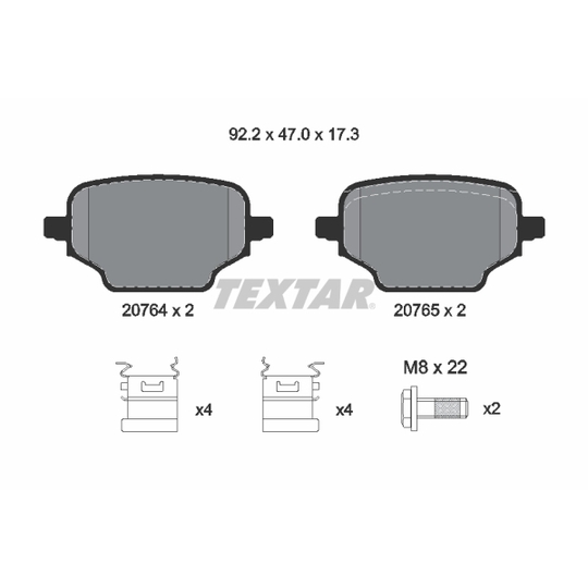 2076401 - Brake Pad Set, disc brake 