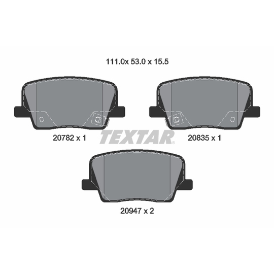 2078201 - Brake Pad Set, disc brake 