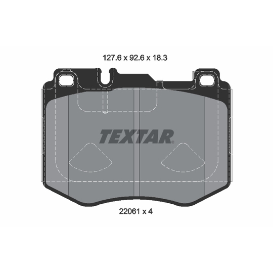 2206103 - Brake Pad Set, disc brake 