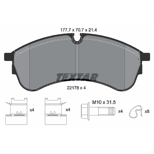 2217801 - Brake Pad Set, disc brake 