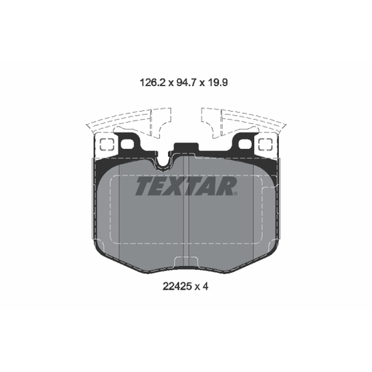 2242501 - Brake Pad Set, disc brake 