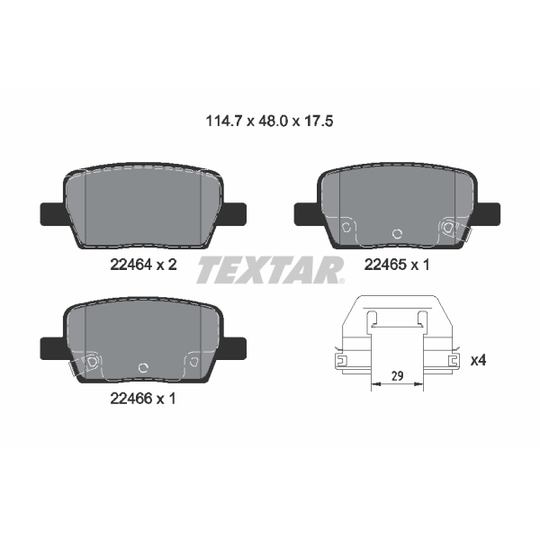 2246401 - Brake Pad Set, disc brake 