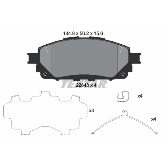 2264301 - Brake Pad Set, disc brake 