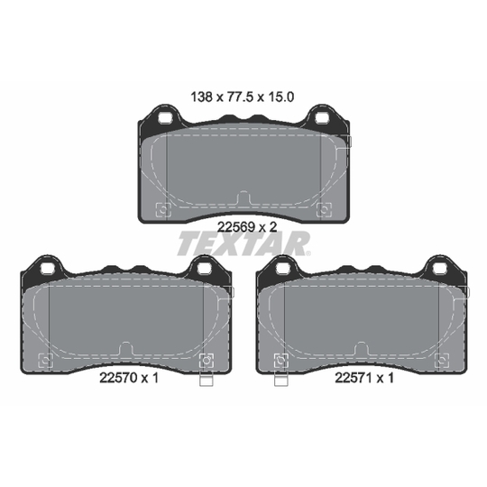 2256901 - Brake Pad Set, disc brake 