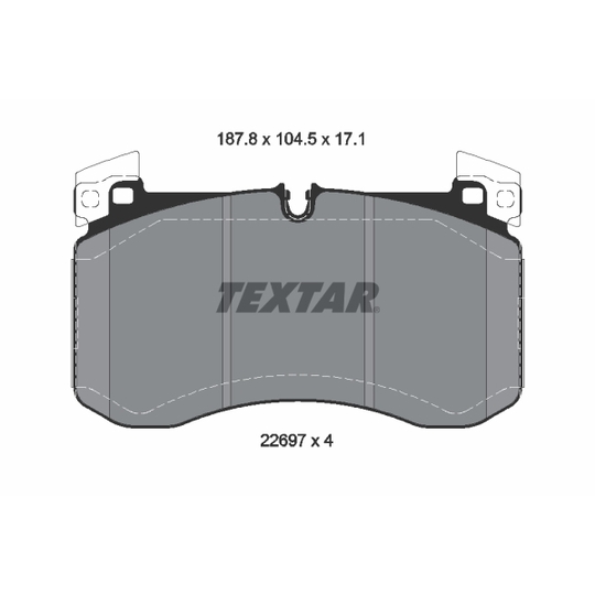 2269701 - Brake Pad Set, disc brake 