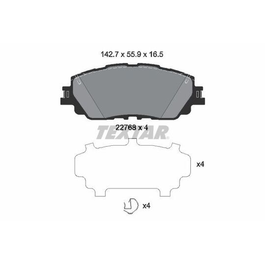 2276801 - Brake Pad Set, disc brake 