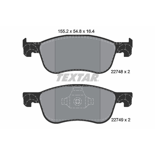 2274801 - Brake Pad Set, disc brake 