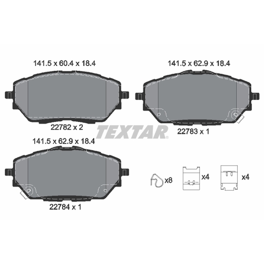 2278201 - Brake Pad Set, disc brake 