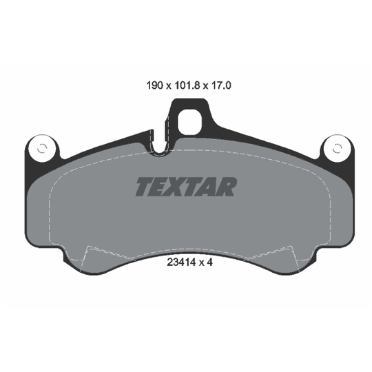 2341401 - Brake Pad Set, disc brake 