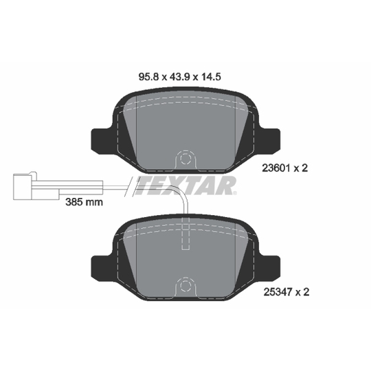 2360104 - Brake Pad Set, disc brake 