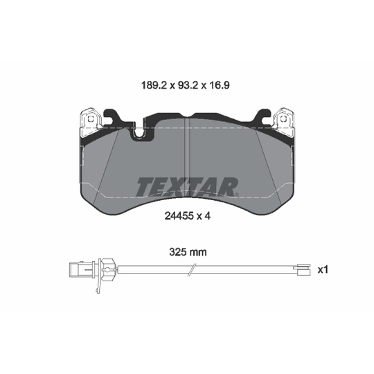 2445501 - Brake Pad Set, disc brake 