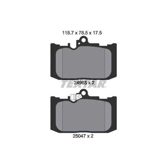 2496501 - Brake Pad Set, disc brake 