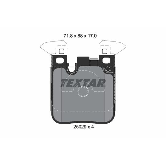 2502902 - Brake Pad Set, disc brake 