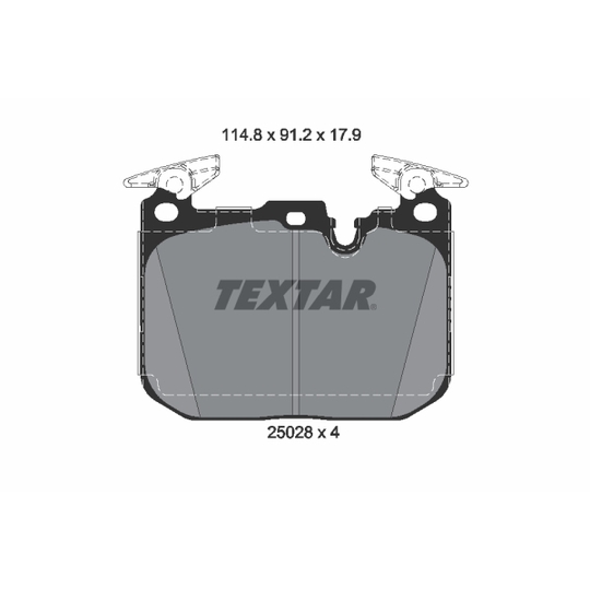 2502805 - Brake Pad Set, disc brake 