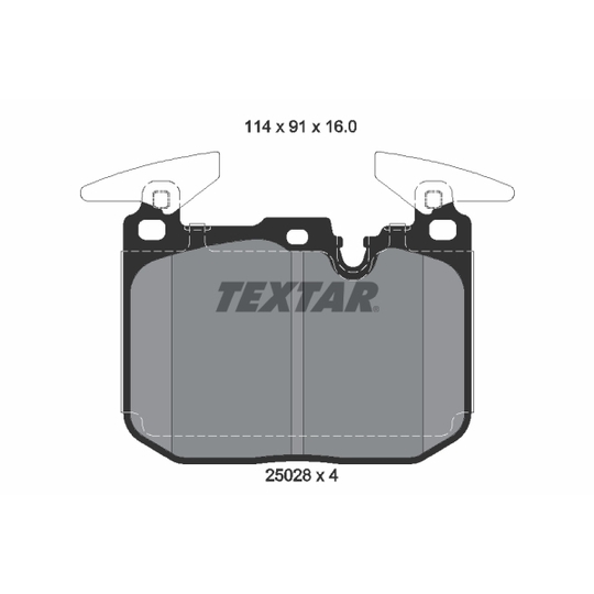 2502807 - Brake Pad Set, disc brake 