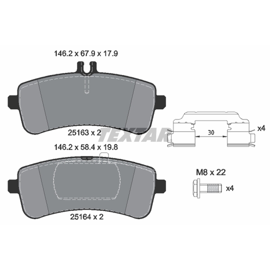 2516301 - Brake Pad Set, disc brake 