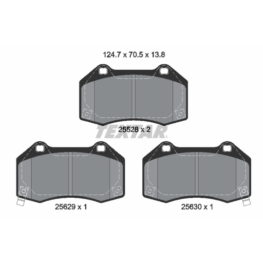 2552803 - Piduriklotsi komplekt, ketaspidur 