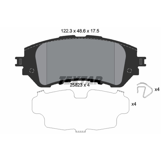 2582301 - Brake Pad Set, disc brake 