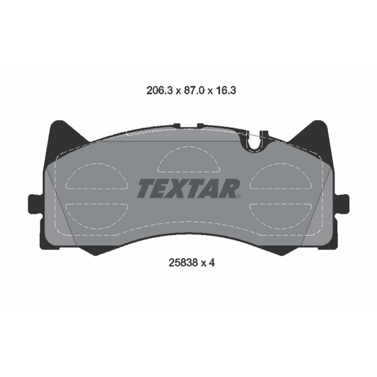 2583801 - Brake Pad Set, disc brake 