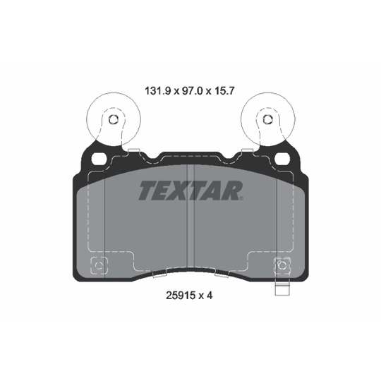 2591501 - Brake Pad Set, disc brake 
