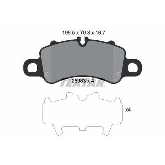 2598301 - Brake Pad Set, disc brake 