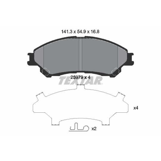 2597901 - Brake Pad Set, disc brake 