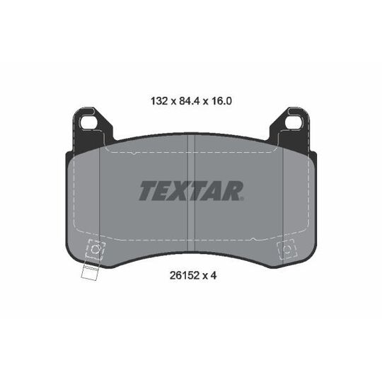 2615201 - Brake Pad Set, disc brake 