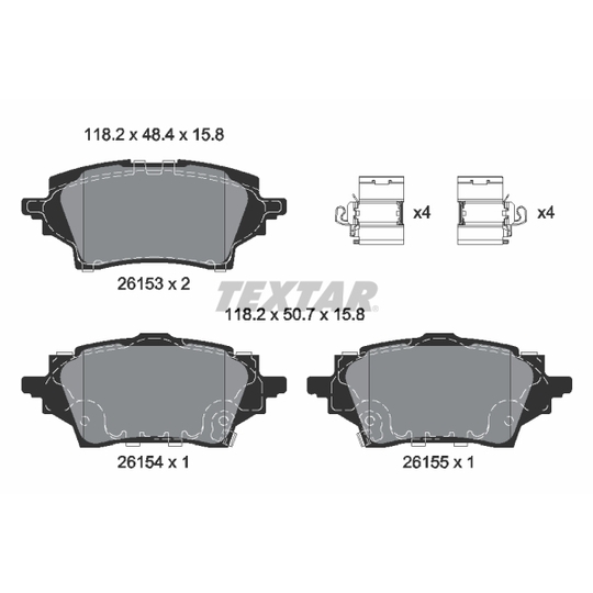 2615301 - Brake Pad Set, disc brake 