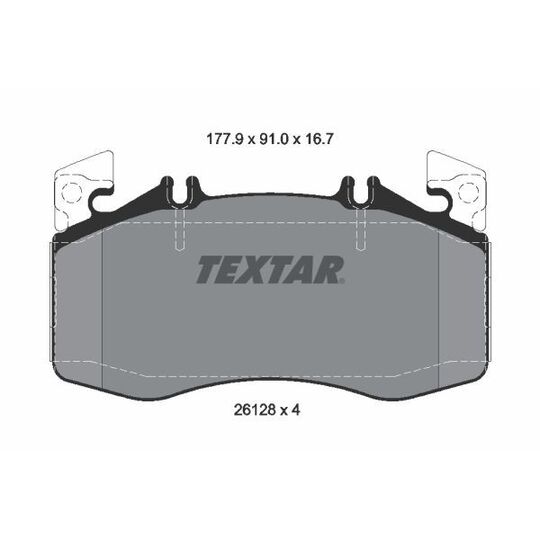 2612801 - Brake Pad Set, disc brake 