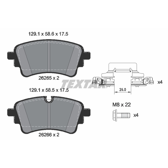 2626501 - Brake Pad Set, disc brake 