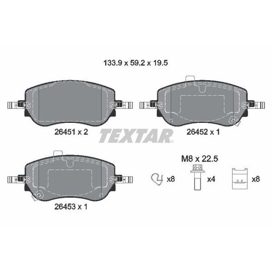 2645101 - Brake Pad Set, disc brake 