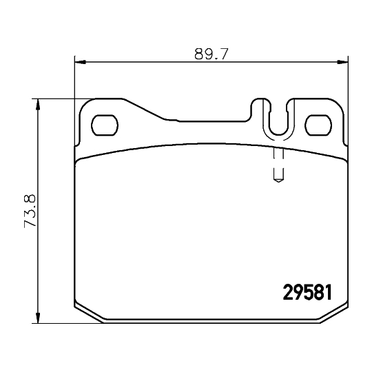 2958101 - Brake shoe lining 