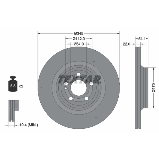 92307005 - Brake Disc 