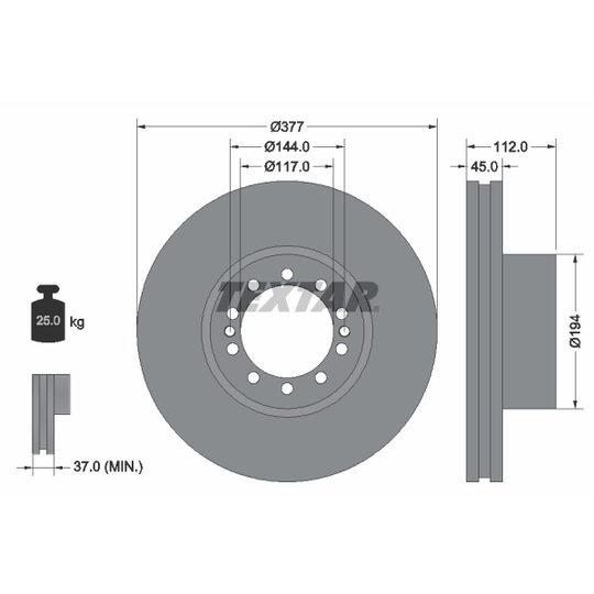 93187600 - Brake Disc 