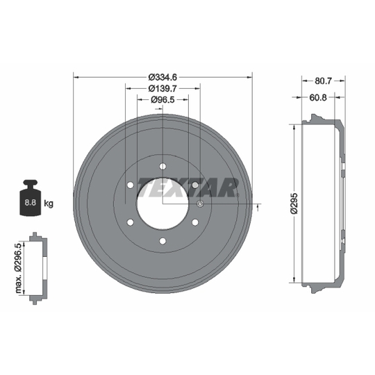 94040300 - Brake Drum 